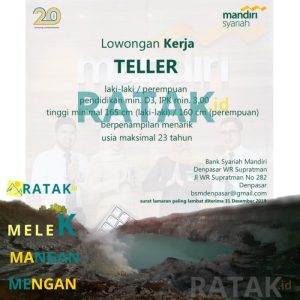 Lowongan Kerja Teller Bank BRI Di Kabupaten Manggarai Timur