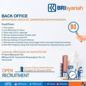 Lowongan Kerja Teller Bank BRI Di Kota Samarinda