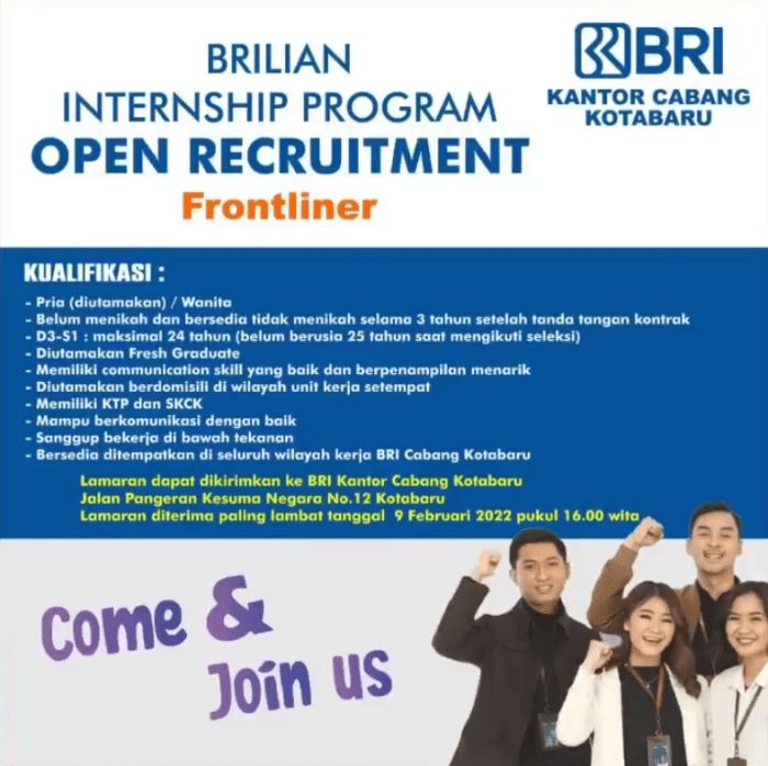 Teller bca lowongan posisi Lowongan Kerja Teller Bank BRI Di Kabupaten Yalimo