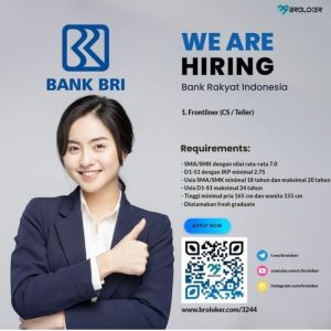 Lowongan Kerja Teller Bank BRI Di Kabupaten Manokwari Selatan