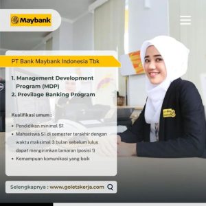 Lowongan Kerja Teller Bank BRI Di Kabupaten Maybrat