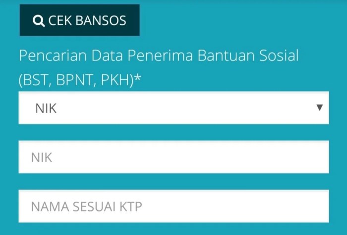 Cek kemensos
