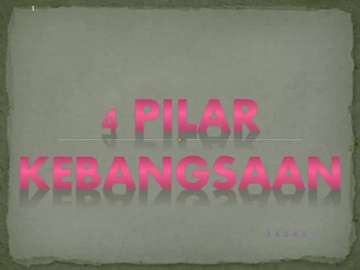 4 pilar kebangsaan