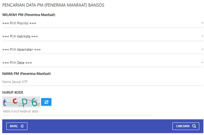 Kemensos go id cek bansos 2024