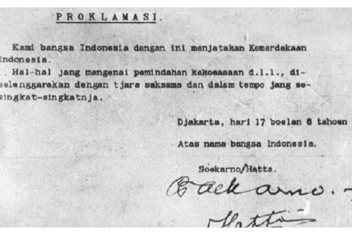 Sejarah proklamasi