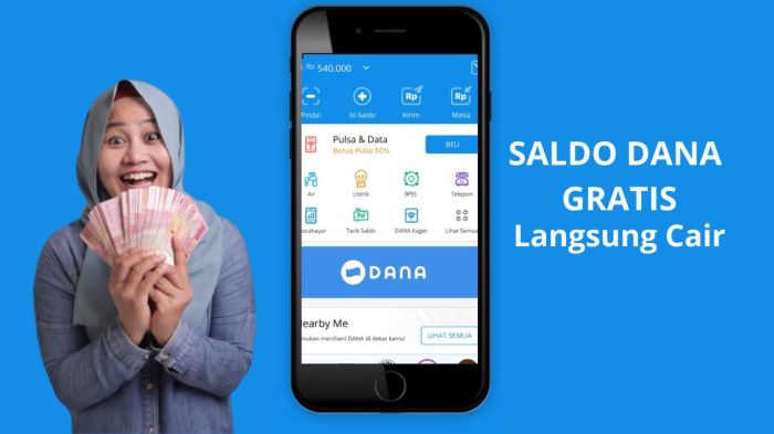 Klaim saldo dana gratis