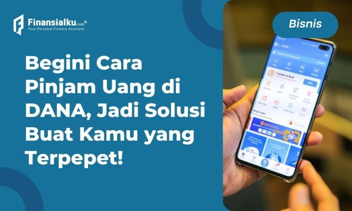Cara pinjam uang di dana