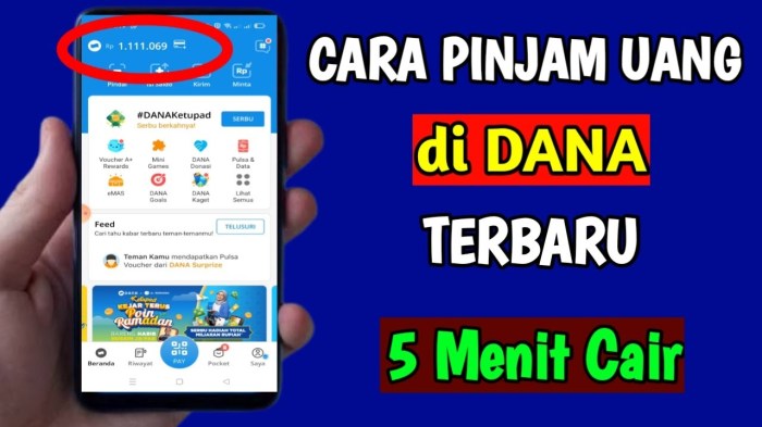 Cara pinjam di dana