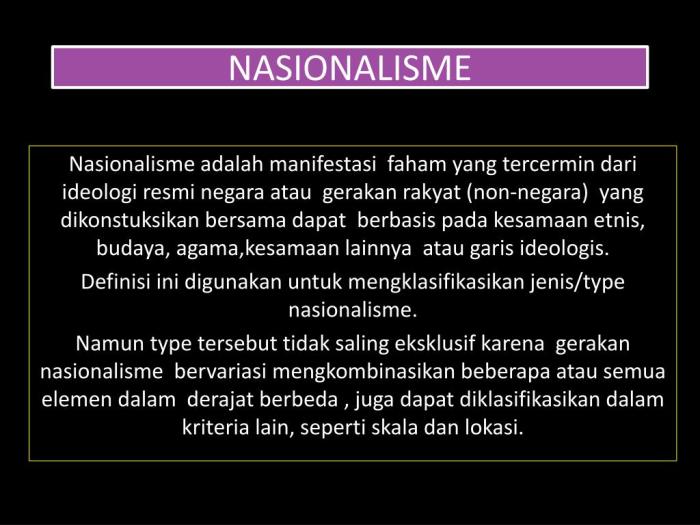 Nasionalisme adalah
